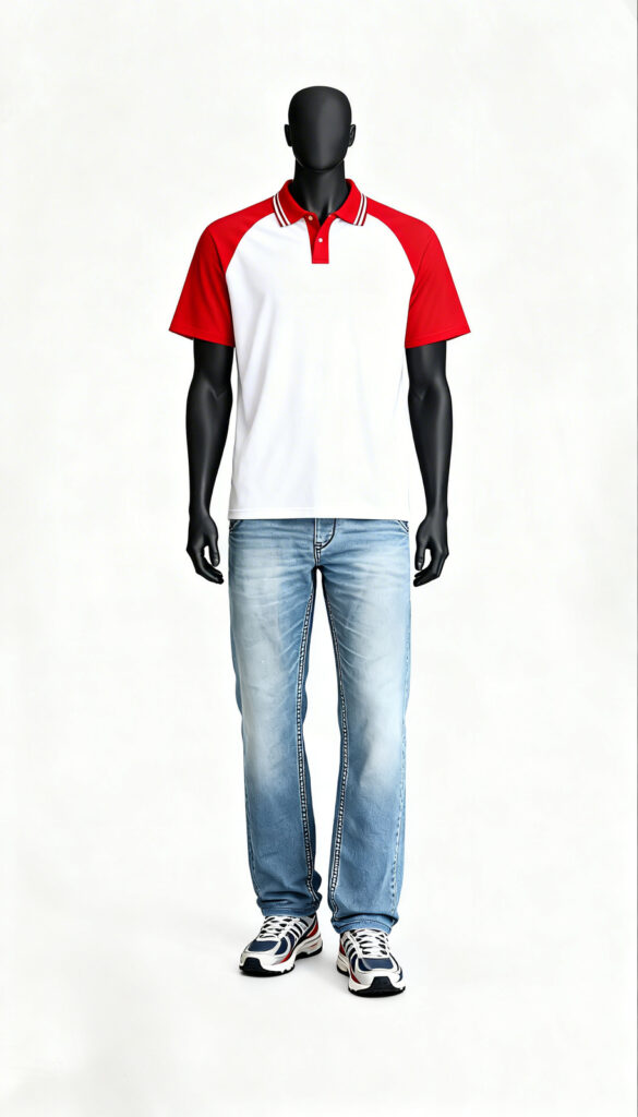 Straight leg jeans for summer office and travel wear